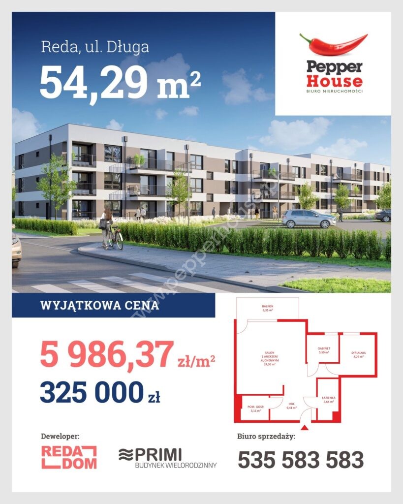 Mieszkanie na sprzedaż, pomorskie, Reda, Długa - zdjęcie ofertowe nr 1